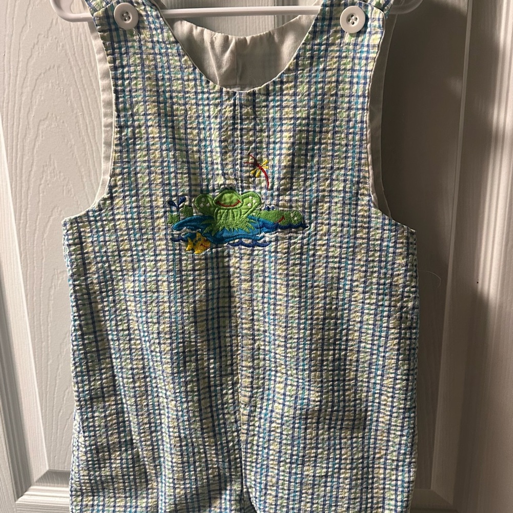 Fast FRIENDS Blue and Green Kids One Piece